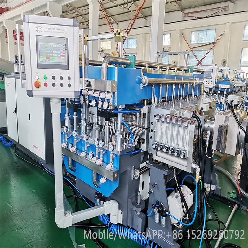 pp corrugated hollow sheet production machine
