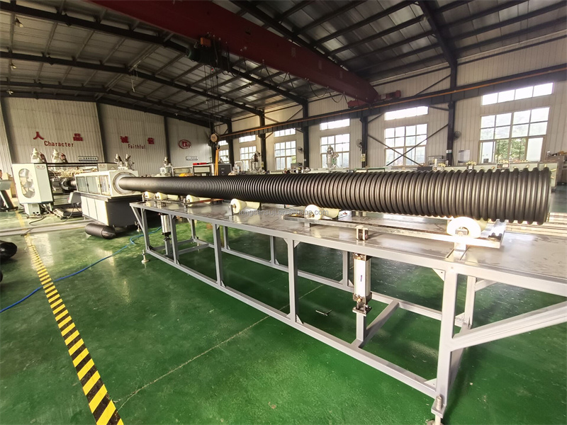 stacker of double wall corrugated pipe machine
